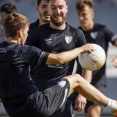 Sesión de entrenamiento del Málaga CF