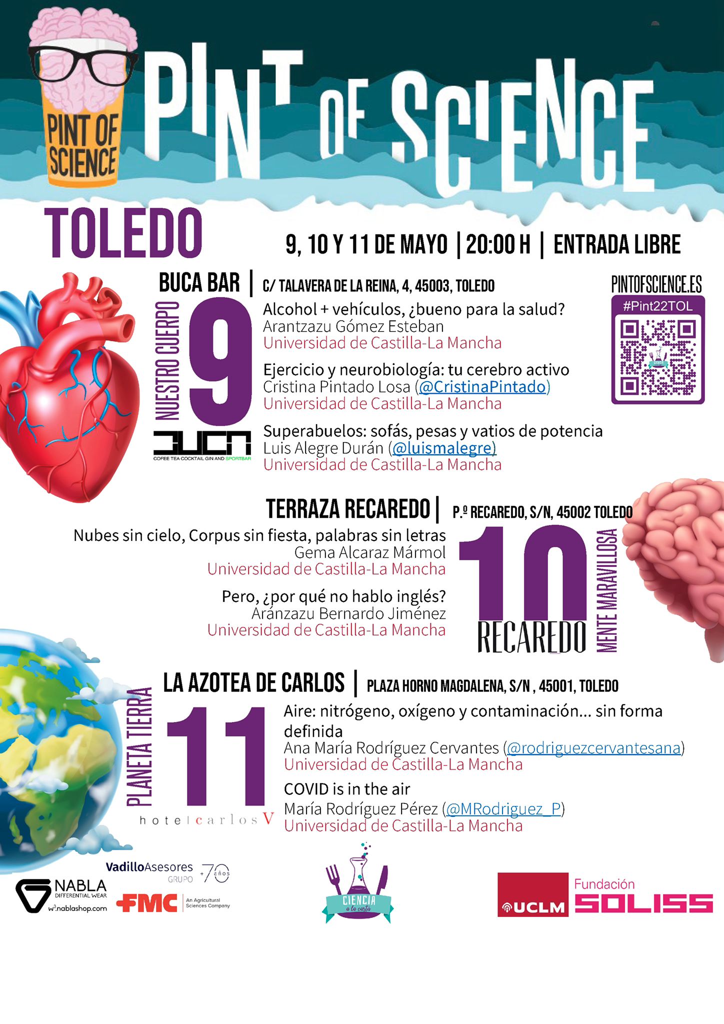 Toledo acogerá del 9 al 11 de mayo el festival internacional de divulgación científica en bares ‘Pint of Science’ Toledo acogerá del 9 al 11 de mayo el festival internacional de divulgación científica en bares ‘Pint of Science’