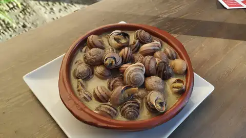 Plato de caracoles .