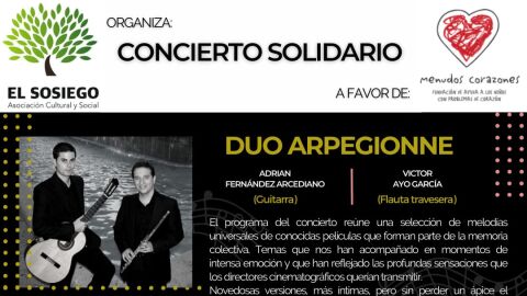 Cartel concierto D&uacute;o Arpegionne