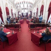 Instantes del pleno celebrado hoy en Cádiz Instantes del pleno celebrado hoy en Cádiz