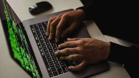 Imagen de archivo de un hacker Imagen de archivo de un hacker