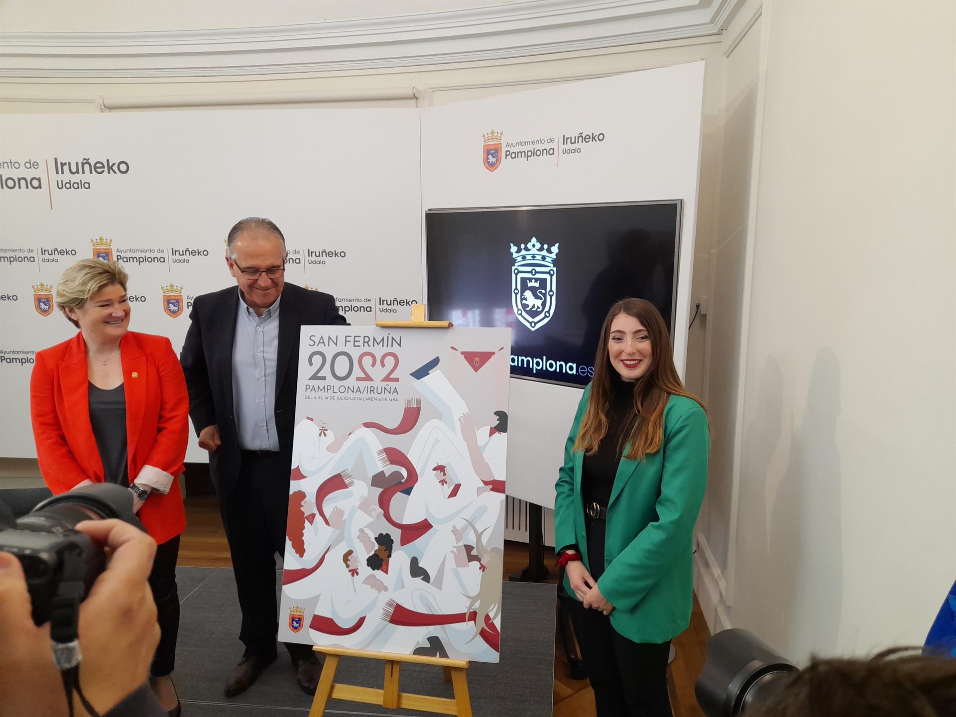 El cartel 'Beti Bezala' ganador del concurso de San Fermín 2022 El cartel 'Beti Bezala' ganador del concurso de San Fermín 2022