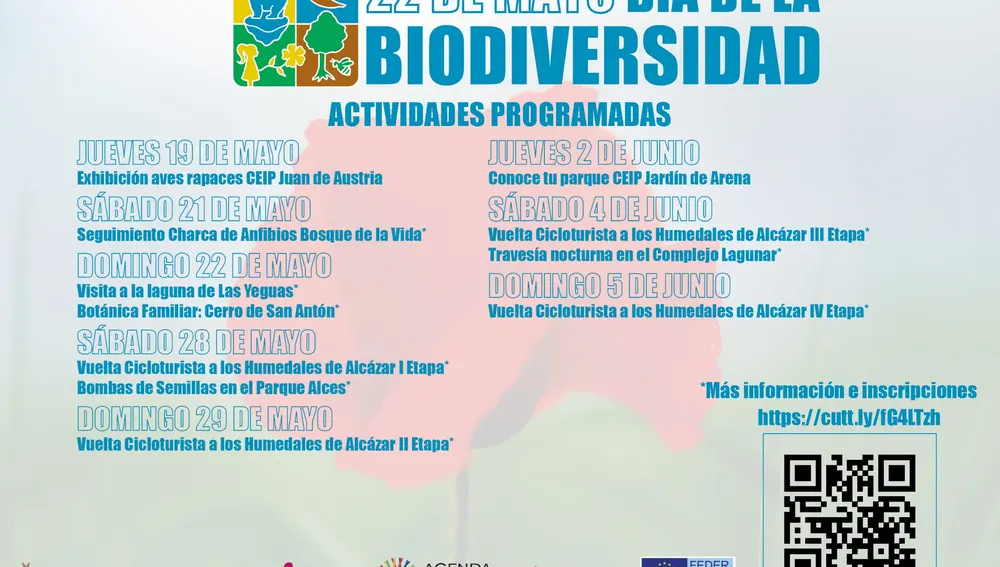 Cartel Día de la Biodiversidad en Alcázar