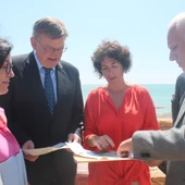 Las obras de estabilización de la playa de Almenara acabarán antes de julio Las obras de estabilización de la playa de Almenara acabarán antes de julio