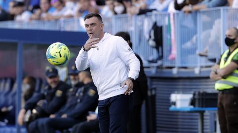 Pablo Guede, entrenador del Málaga CF