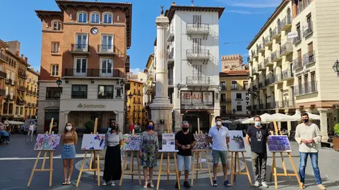 Fito Rodríguez (en el centro) durante la presentación del calendario vaquillero CALENDARIO VAQUILLERO