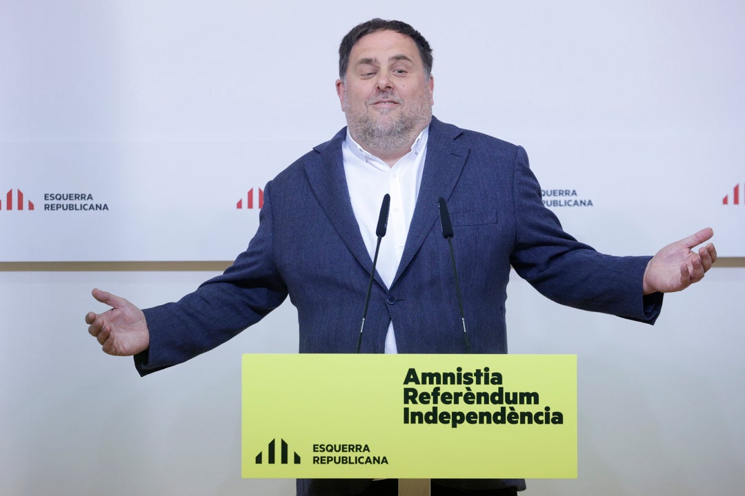 Oriol Junqueras "indulta" a Margarita Robles y ya no exige su dimisión Oriol Junqueras "indulta" a Margarita Robles y ya no exige su dimisión
