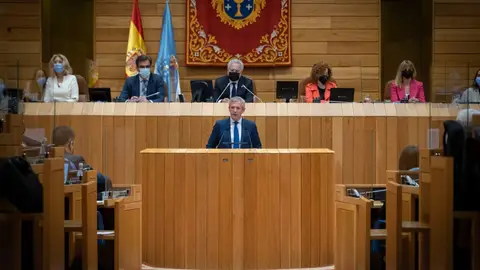 Alfonso Rueda na súa comparecencia no Parlamento galego Noticias