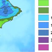 Dato de precipitación en abril en la provincia de Alicante en litros por metro cuadrado
