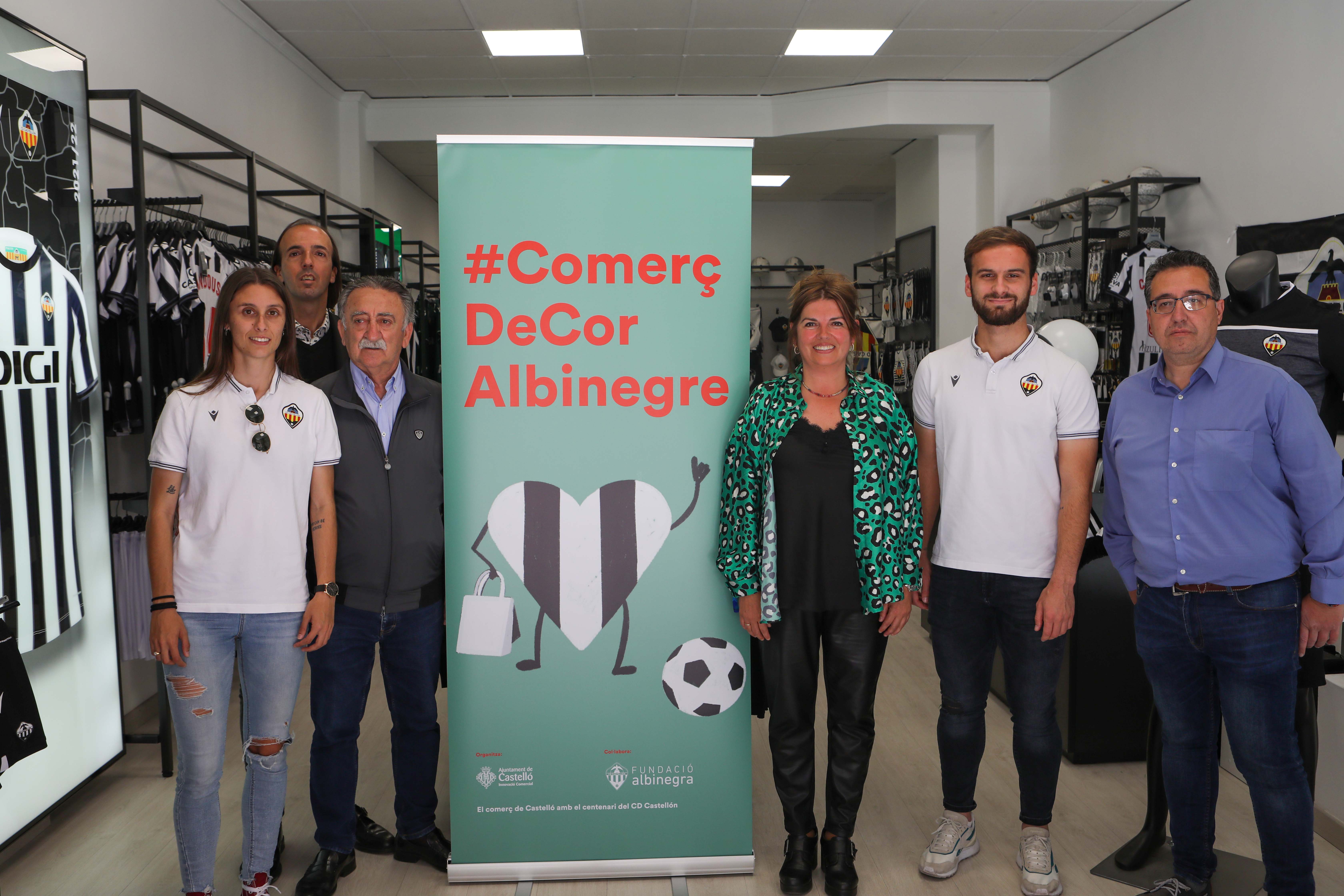 Los comercios de Castelló teñirán sus escaparates de albinegro con motivo del centenario del CD Castellón Los comercios de Castelló teñirán sus escaparates de albinegro con motivo del centenario del CD Castellón