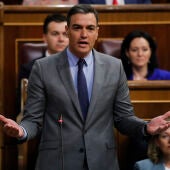 El presidente del Gobierno, Pedro Sánchez, interviene en la sesión de control al gobierno en el Congreso