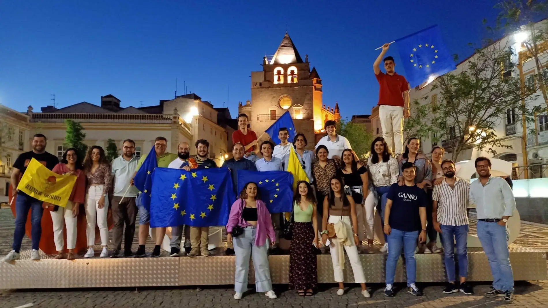 Juventudes Socialistas de Badajoz, Elvas y Campo Maior se unen para reivindicar el proyecto de Eurociudad