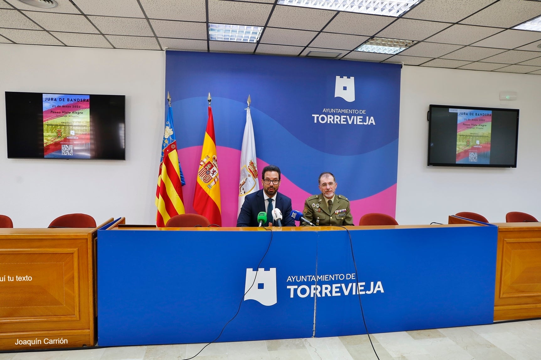 Personal civil de Torrevieja podrá jurar bandera el próximo 21 de mayo en el Paseo Vista Alegre Personal civil de Torrevieja podrá jurar bandera el próximo 21 de mayo en el Paseo Vista Alegre