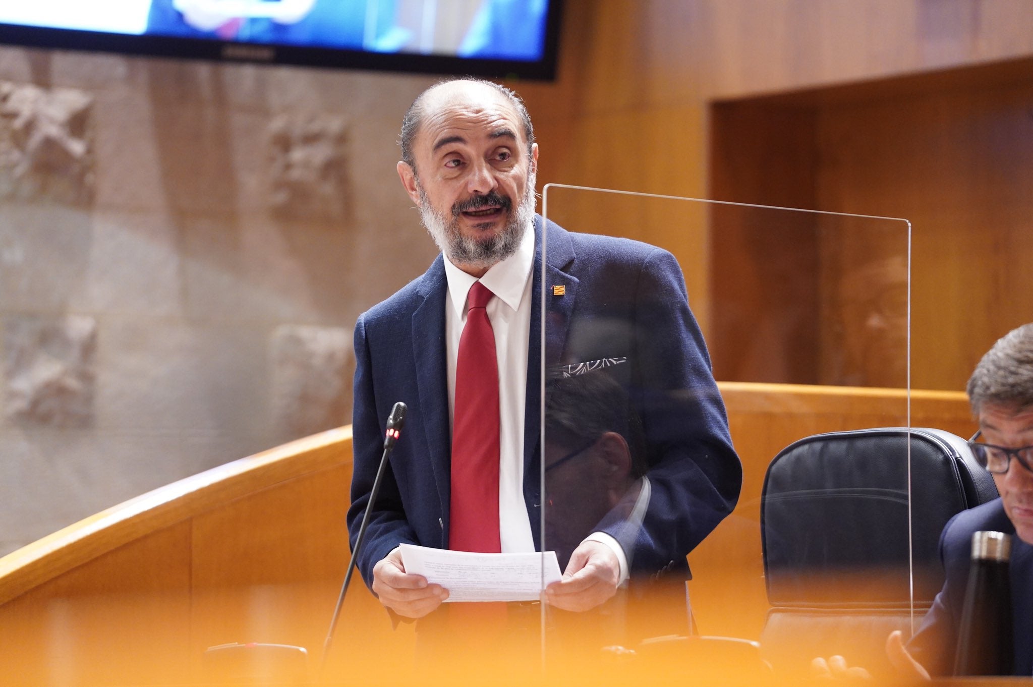 Lambán: "Lo deseable sería que los nuevos propietarios asumieran la construcción" Lambán: "Lo deseable sería que los nuevos propietarios asumieran la construcción"