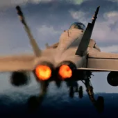 Un avión de combate Un avión de combate
