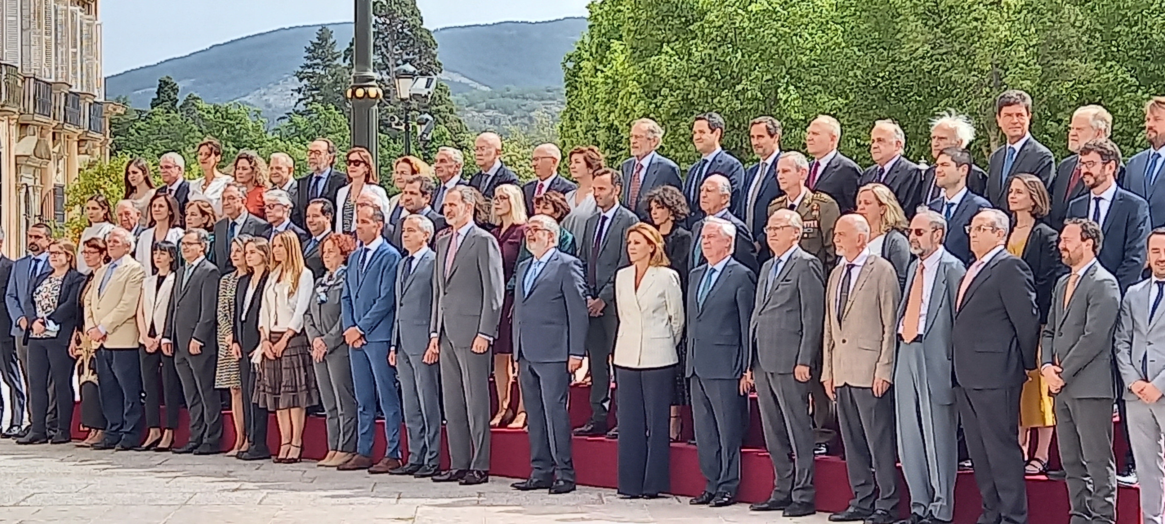 El rey Felipe VI preside en La Granja la reunión del Real Instituto Elcano El rey Felipe VI preside en La Granja la reunión del Real Instituto Elcano
