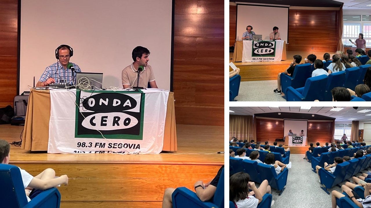 "Los Coles en la Onda" hoy en el Colegio Claret "Los Coles en la Onda" hoy en el Colegio Claret