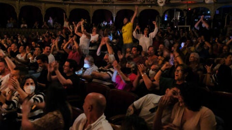 El Gran Teatro Falla cuando se supo la permanencia del Cádiz El Gran Teatro Falla cuando se supo la permanencia del Cádiz