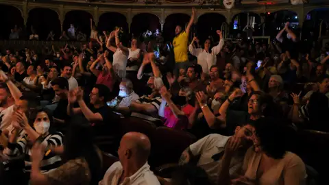 El Gran Teatro Falla cuando se supo la permanencia del Cádiz El Gran Teatro Falla cuando se supo la permanencia del Cádiz