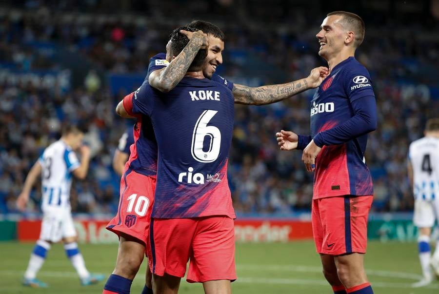 El Atlético se impone a la Real Sociedad y sella la tercera plaza El Atlético se impone a la Real Sociedad y sella la tercera plaza