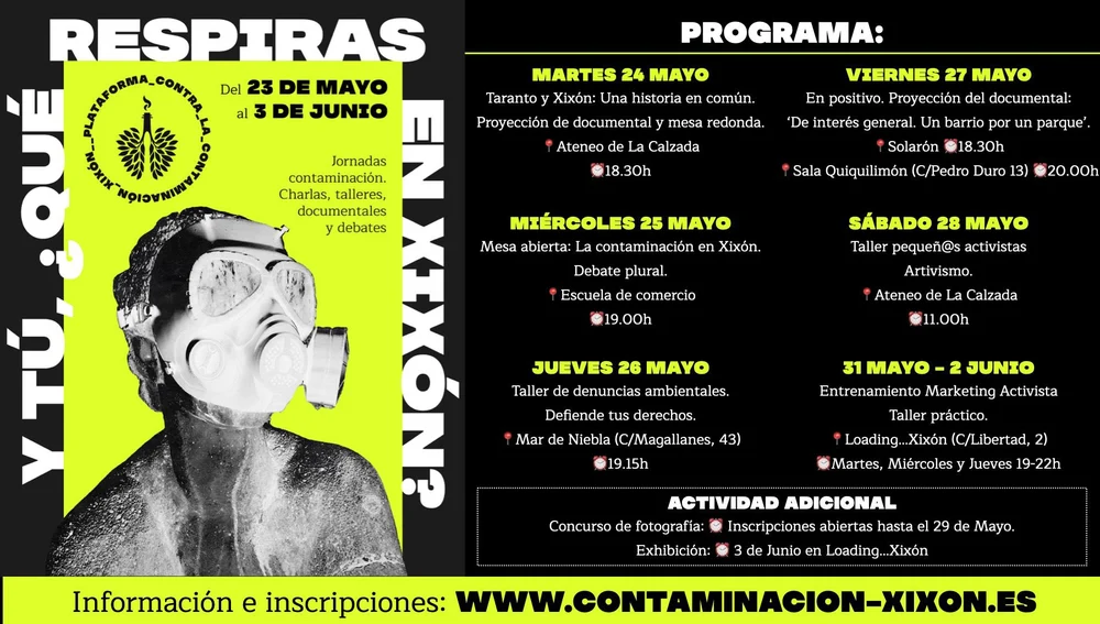 Jornadas de la Plataforma contra la Contaminación de Xixón Jornadas de la Plataforma contra la Contaminación de Xixón