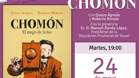 El cómic sobe Chomón se presenta el martes en el Museo Provincial