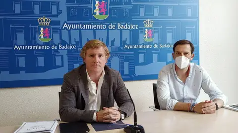 Ignacio Gragera, alcalde de Badajoz, y Antonio Cavacasillas, portavoz municipal