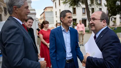 Miquel Iceta visita Alcalá de Henares para acudir al homenaje a Joan Margarit, Premio Cervantes 2019 Miquel Iceta visita Alcalá de Henares para acudir al homenaje a Joan Margarit, Premio Cervantes 2019