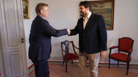 El presidente de la Generalitat, Ximo Puig, y el CEO de Alpac Capital, Pedro Vargas