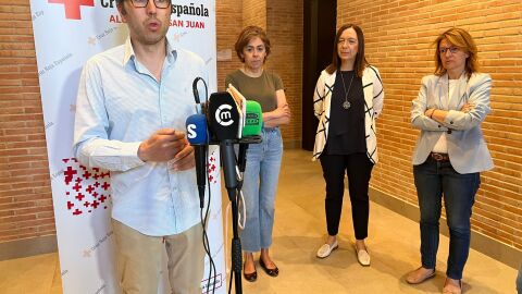 Jos&eacute; Antonio Medina, en la jornada de Cruz Roja