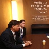 Reunión Sánchez y Mittal en Davos 