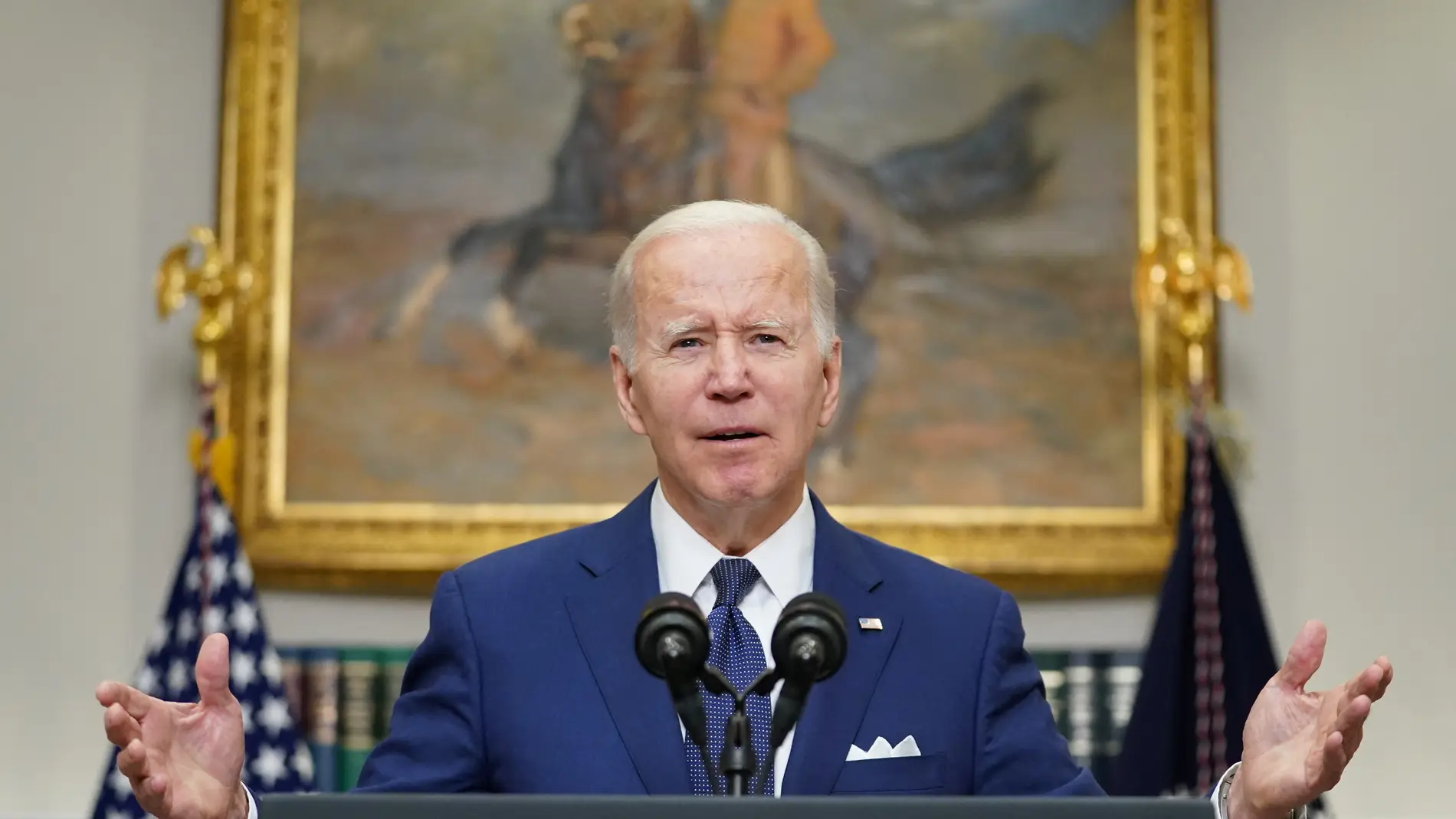 Joe Biden, presidente de EEUU, durante su discurso tras el tiroteo en la escuela de Uvalde, Texas