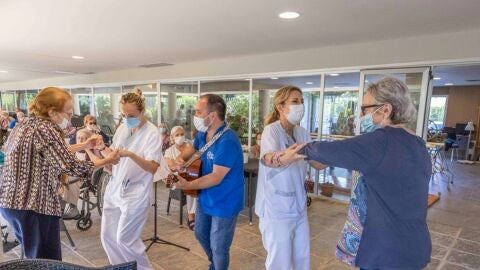 Actividad en una residencia