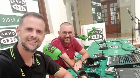 Julio Rodr&iacute;guez y Miguel Gonz&aacute;lez en el Cortijo de Miraflores