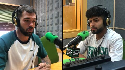 Juanpe y Fede, jugadores del Cartagena B en Onda Cero