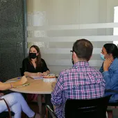 Regla Moreno y representantes de EQUA Regla Moreno y representantes de EQUA