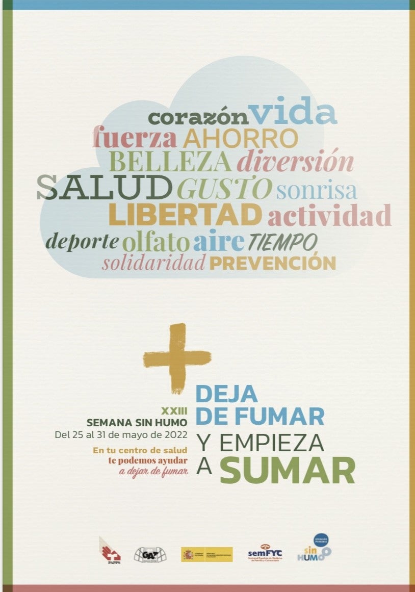 "Deja de fumar y empieza a sumar" "Deja de fumar y empieza a sumar"