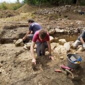 Trabajos de excavación en Antrialgo