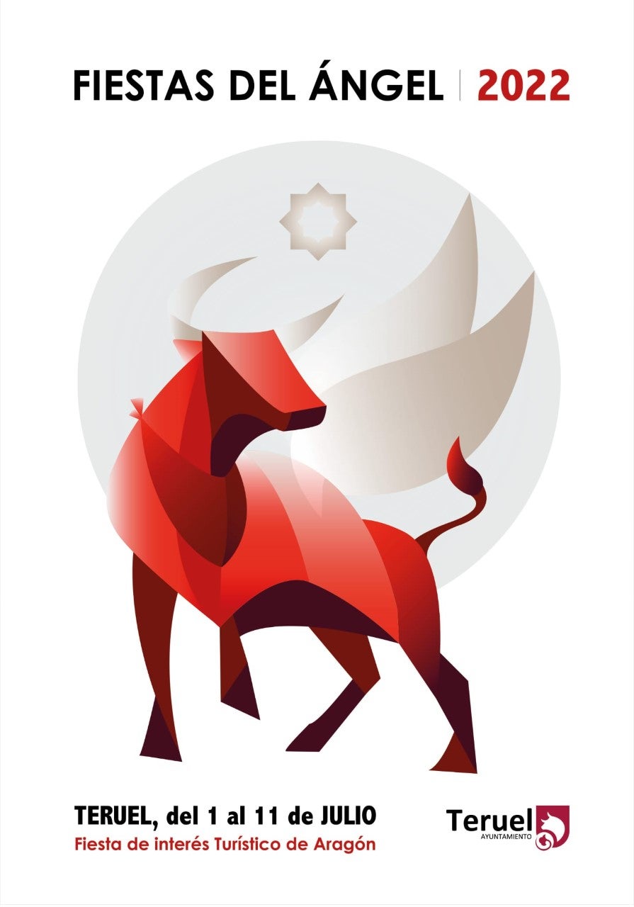 Una fusión del toro y el Ángel en el cartel de las fiestas Una fusión del toro y el Ángel en el cartel de las fiestas