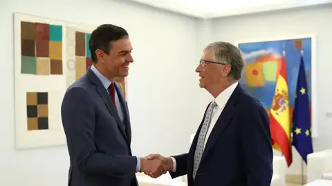 Pedro Sánchez recibe a Bill Gates con el foco cambio climático y las pandemias 