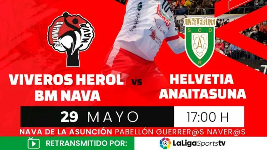 Partido del Balonmano Nava frente al Anaitasuna Balonmano