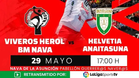 Partido del Balonmano Nava frente al Anaitasuna Balonmano