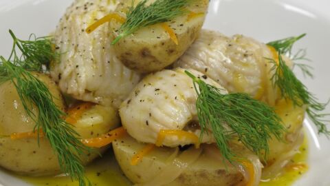 Receta de raya en escabeche de Robin Food