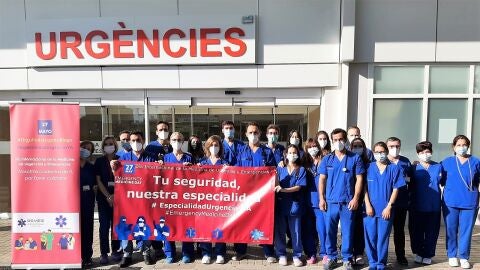 Profesionales médicos del área de Urgencias del Hospital General de Elche. Profesionales médicos del área de Urgencias del Hospital General de Elche.