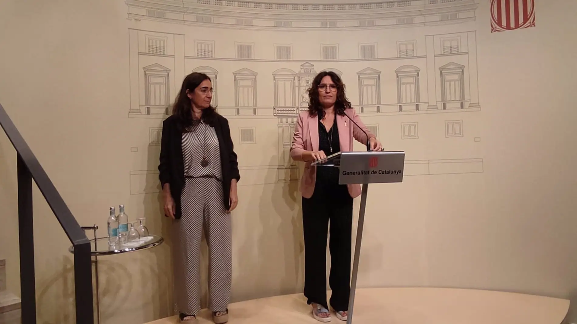 Las responsables de la Generalitat, Mònica Bosch y Laura Vilagrà
