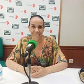 Eva Masías, en los estudios de Onda Cero Eva Masías, en los estudios de Onda Cero