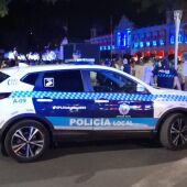 Policía Local durante el concierto de anoche
