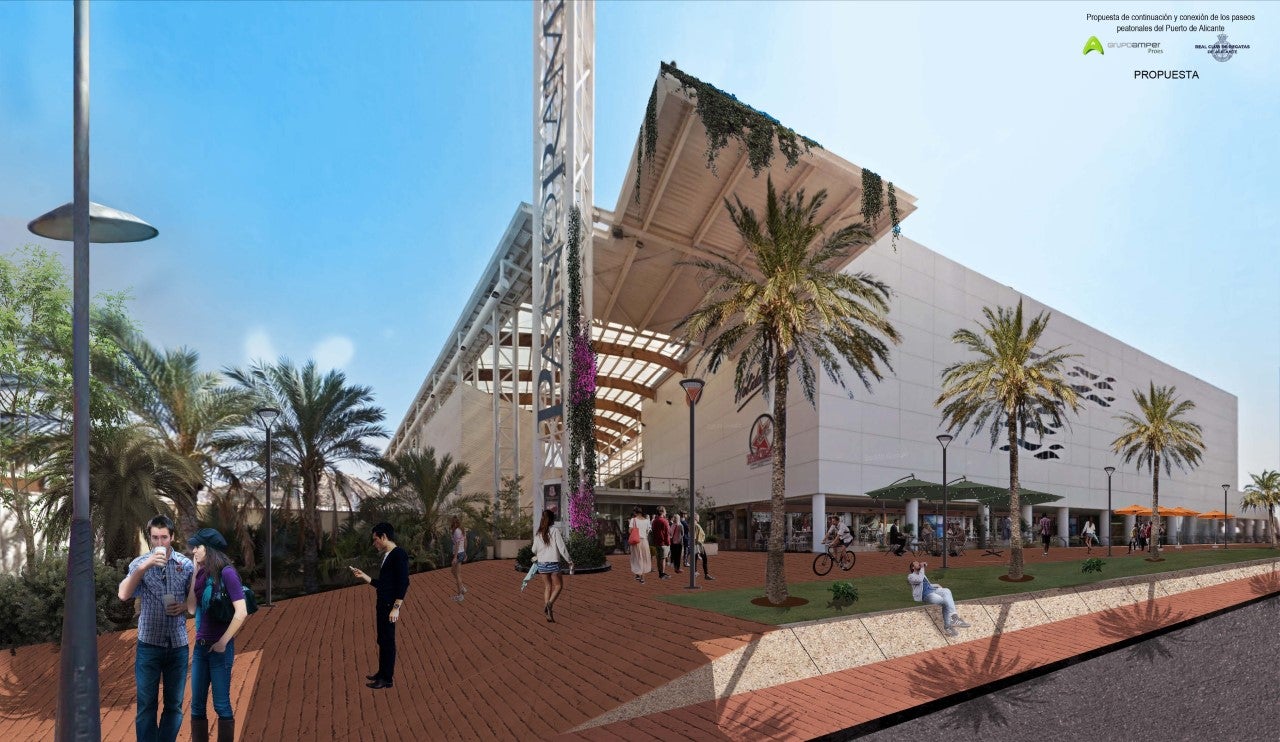 El Real Club de Regatas propone al Puerto de Alicante un paso peatonal que no afecta a su zona varada El Real Club de Regatas propone al Puerto de Alicante un paso peatonal que no afecta a su zona varada