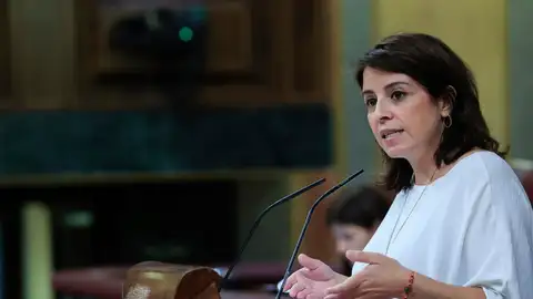 Adriana Lastra en su intervención en el Congreso de los Diputados